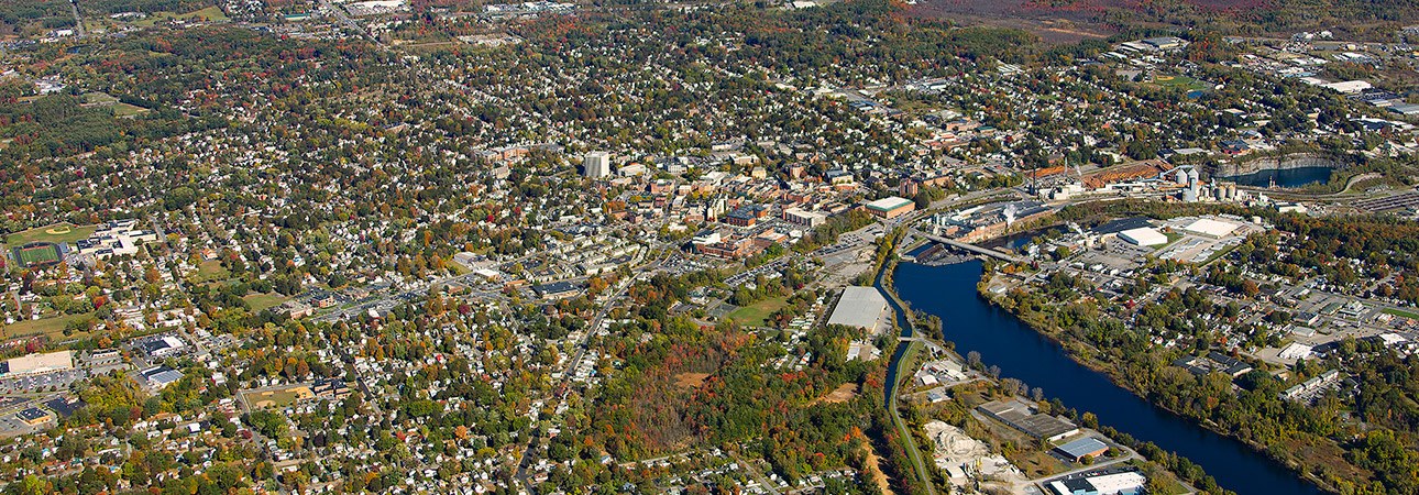 Aerial Photo of Glens Falls, NY