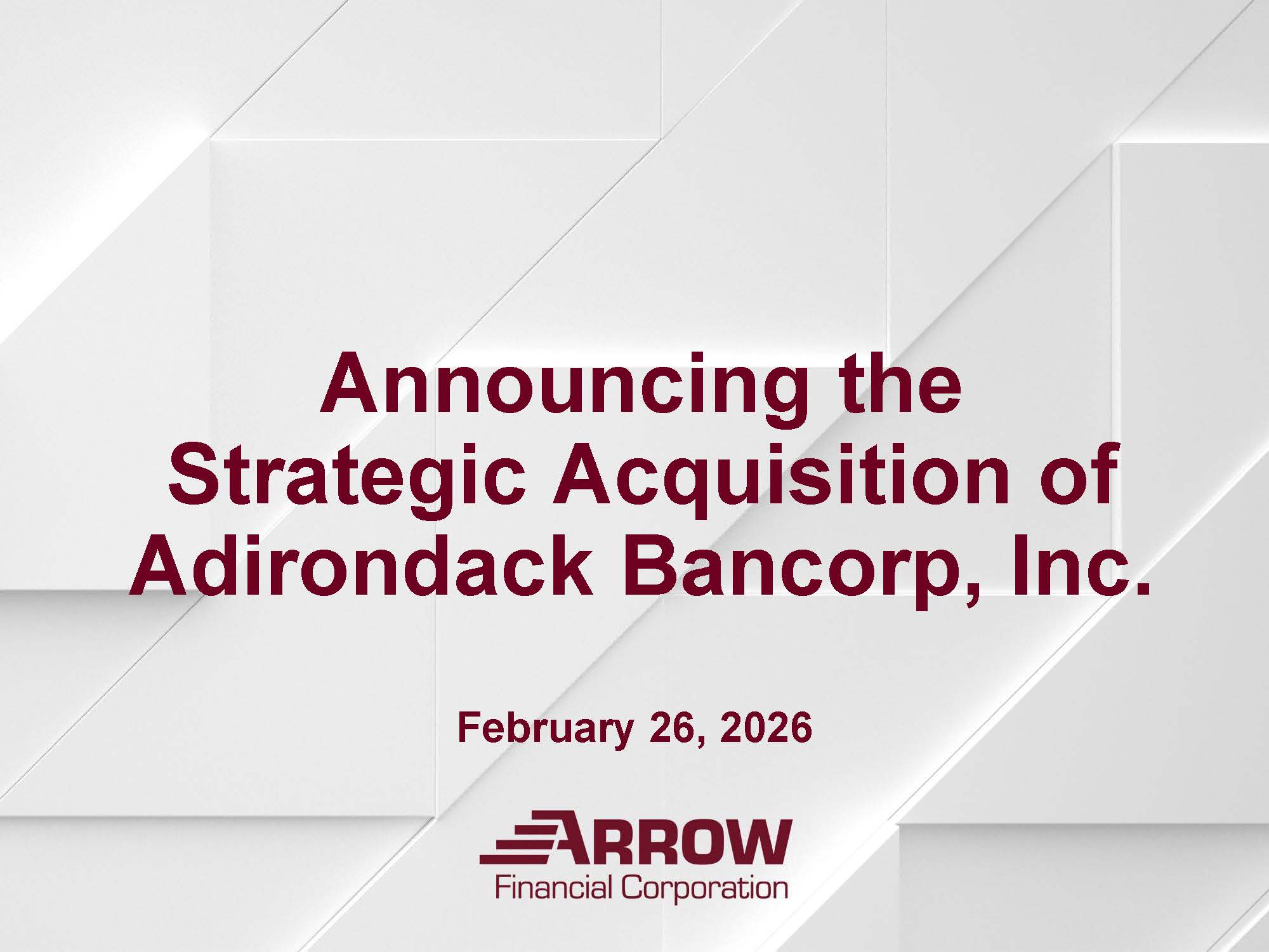 AFC Investor Presentation AFC Investor Presentation